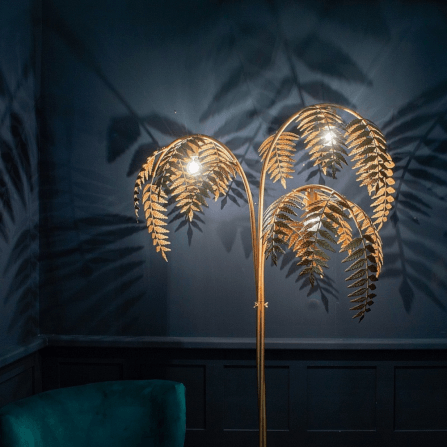 โคมไฟตั้งพื้น DEEPWOOD รุ่น WROUGHT GOLDEN PALM TREE สีทอง 3 หัว_2